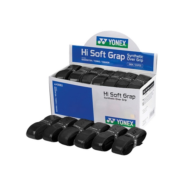 Yonex AC420 Hi-Soft Grap 24Pack Black